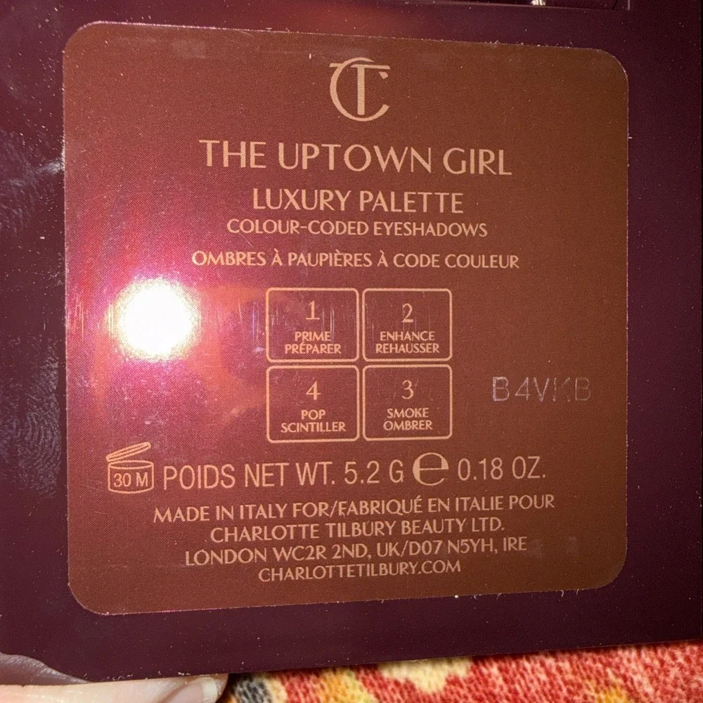 Charlotte Tilbury Eyeshadow Palette The Uptown Girl 0.18‎ oz NIB Matte Shimmer